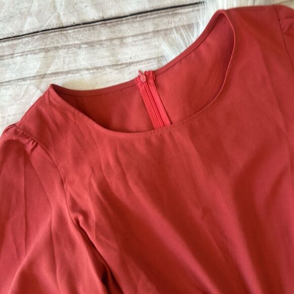 Women Casual Short Sleeves Self-Tie Belted Short Romper Jumpsuits Size Large - Picture 5 of 6